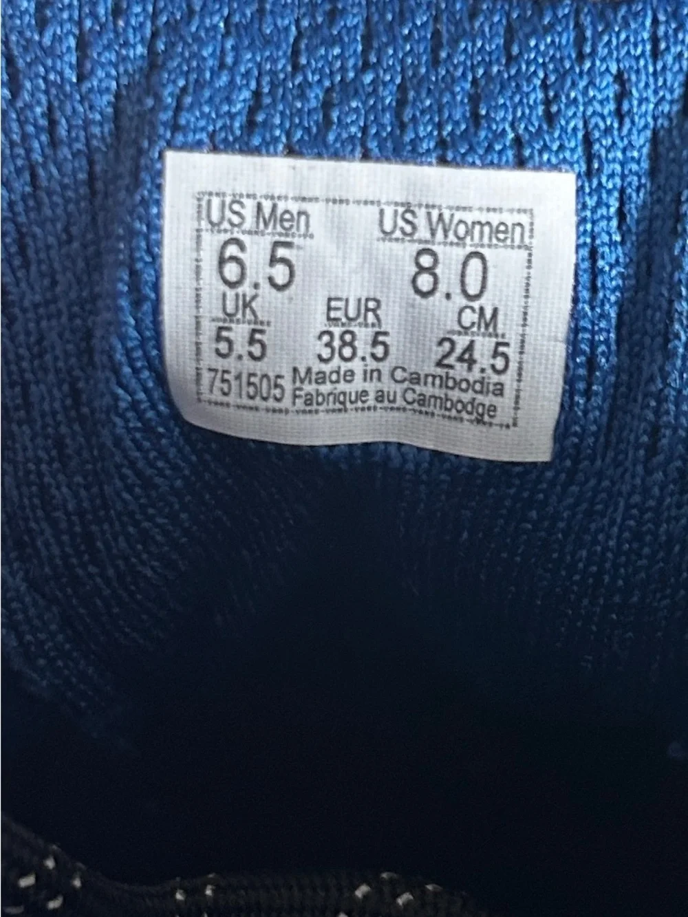 🦋VANS Size 8 Sk8-Hi OTW Webbing sneakers in blue with a reflective Sidestripe